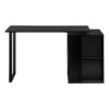 Computer Desk, Home Office, Left, Right Set-Up, Storage Shelves, Work, Laptop, Contemporary, Modern - Black - Image 12