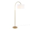 Salon Reader Contemporary Floor Lamp - Gold / White - Image 2