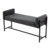 Kari - Farmhouse Bench - Black / Gray / Black - Image 3