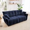 Modern Premium 2 Seater Sofa Ergonomic Design With High Resilience Foam Cushions - Blue - Image 4