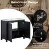 Bathroom Vanity Organizer With Sink, Combo Cabinet Set, Bathroom Storage Cabinet, Retro - Espresso - Image 11