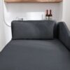 Chaise Lounge Indoor, Velvet Lounge Chair For Bedroom With Storage & Pillow, Modern Upholstered Rolled Arm Chase Lounge For Sleeping With Nailhead Trim For Living Room Bedroom Office - Black - Image 7