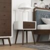 Avery - Night Stand 1 Drawer - Dark Brown / White - Image 16