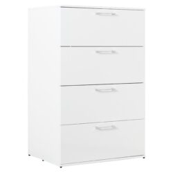 Bliss - Glossy 4 Drawer Jumbo Chest With Extra Storage - White