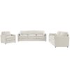 Cozy Upholstered Sofa Set Oversized Comfy Cloud Sofa Double Cushion Sofa Group Plush Cushion Sofa Couch For Living Room - Beige - Image 12