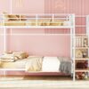 Full Over Full Bunk Bed With Lateral Storage Ladder And Wardrobe - White - Image 10