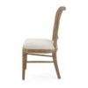 Classic Retro Dining Chair (Set of 2) With Rattan Backrest - Dark Brown / Beige - Image 9