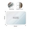 30X20" Rounded Corner Rectangle Bathroom Mirror For Wall Metal Frame Deep Set Design Hangs Wall Mounted Bathroom Mirror (Horizontal & Vertical) - Glossy Brushed Silver - Image 12