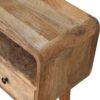 Mini Curved Console Table - Oak - Image 9