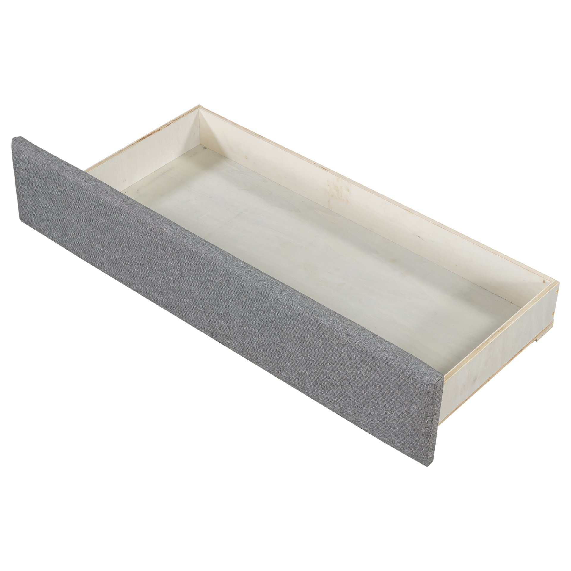 Twin Long To King Size Upholstered Daybed With 2 Drawers, Foam-Padded Sides And Back - Gray - Image 7