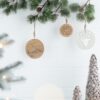 Wooden Hanging Circle With Snowflake Cut Decorative Hanging Christmas Tree Ornaments For Holiday Party Decorations (Set of 12) - Multi - Image 6