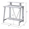 Nypho - Writing Desk - Antique White / Black - Image 2