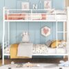 Full Long Over Queen Bunk Bed - White - Image 14