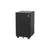 2 Drawer File Cabinet With Lock, Steel Mobile Filing Cabinet On Anti - Tilt Wheels, Rolling Locking Office Cabinets Under Desk For Legal / Letter Size - Black - Image 3