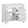 Bathroom Vanity Without Top Sink, Modern Bathroom Storage Cabinet With 2 Drawers And A Tip-Out Drawer, Frame (Not Include Basin Sink) - White - Image 2