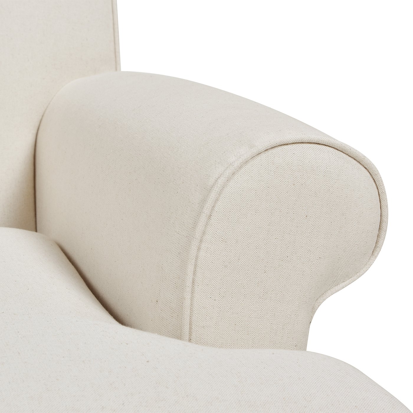 Alana Lawson - Three Cushion Tightback Sofa - Light Beige - Image 7