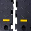 Heavy Duty Plastic 4" High Portable Automotive Curb Ramp For Cars & Wheelchairs Interlocking Design - Black - Image 14