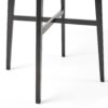 Modern Bar Height Dining Table, Rubberwood Legs And Laminate Table Top, Paladina Marble - Black - Image 11