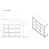 Adalid - Dresser With LED Light And Glittered Drawer Fronts - White - Image 3