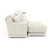 Elegant Four Seater Sofa With Movable Ottoman Ergonomic Design - White - Image 23