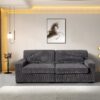 Stationary Loveseat - Gray - Image 9