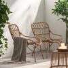 Monsoon Outdoor Accent Chair With Open Weave Design - Light Brown - Image 10