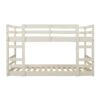 Classic Solid Wood Stackable Twin Over Twin Bunk Bed Frame - White - Image 2