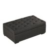 Convertible Ottoman Sleeper With Memory Mattress And Tufted Design, Folding Sofa Bed - Dark Gray Linen - Image 6