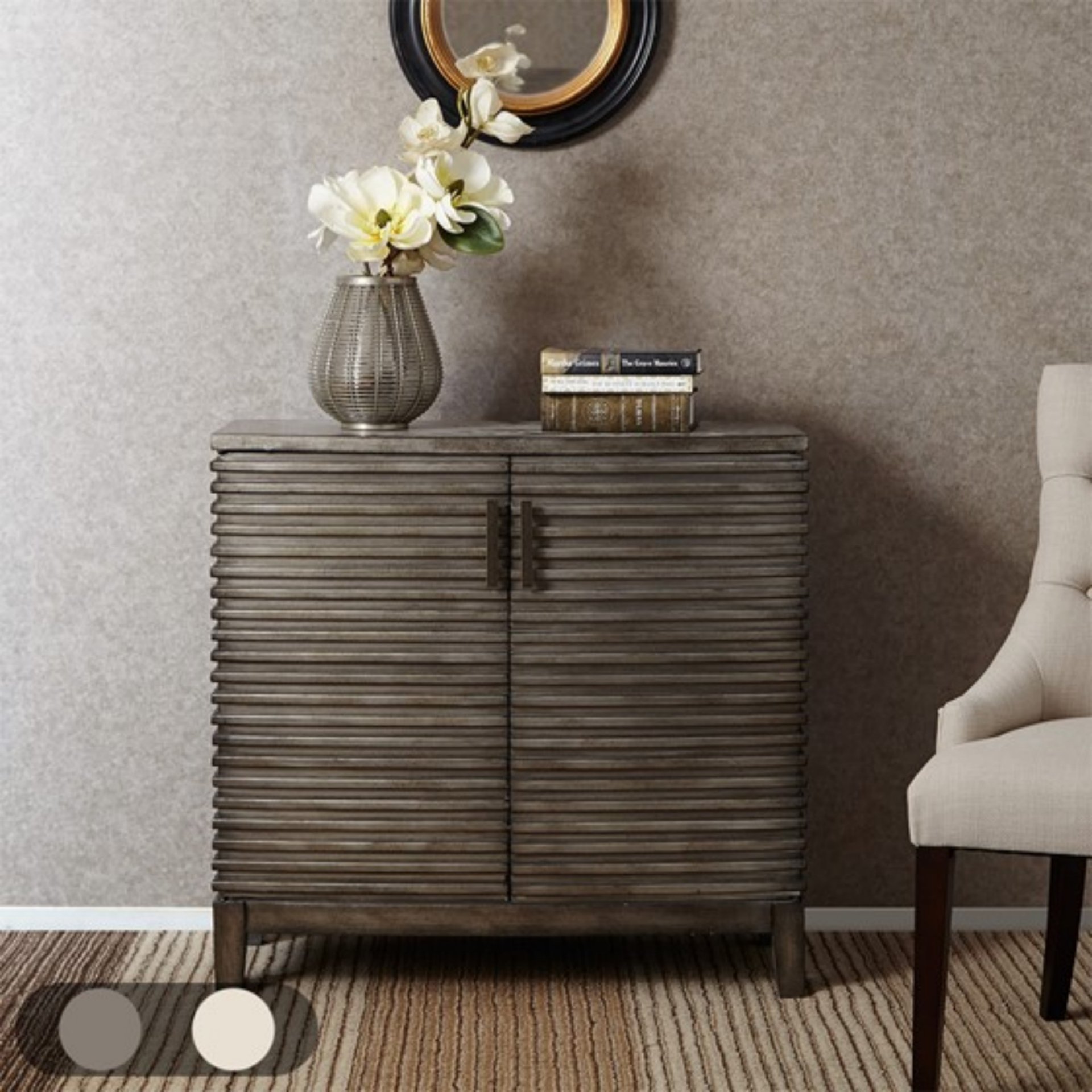 Fancy Design Chest With Ample Storage - Gray - Image 2