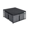 Caitlin - Wood Grain 5 Piece Coffee Table (Set of 5) - Black - Image 2
