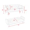 Convertible Double Folding Living Room Sofa Bed - Gray - Image 14