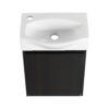 Modern 16" Bathroom Vanity Sink Combo With Ceramic Sink And Cabinet For Small Spaces - Black - Image 14