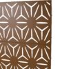 Freestanding Decorative Metal Privacy Screen For Deck Balcony Patio - Brown, Steel, 76" H X 48" W - Image 7