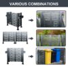 4 X 2 Ft Air Conditioner Fence For Outdoor Units, Metal Privacy Fence Cover, Perfect To Conceal Air Conditioning Units - Charcoal - Image 7