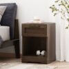 Broxon - 1 Drawer Nightstand - Walnut - Image 4