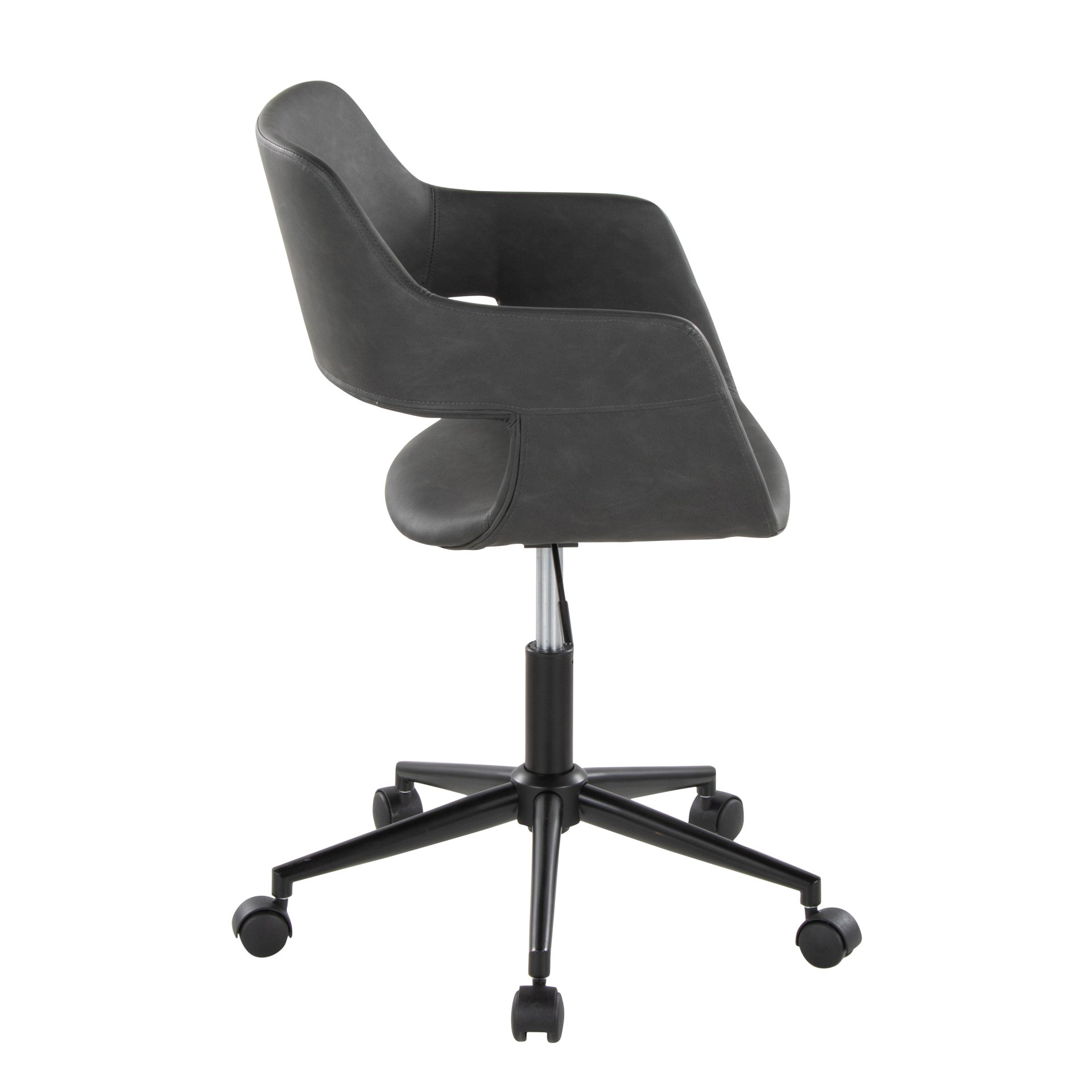 Margarite - Contemporary Task Chair - Black / Gray - Image 2