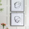 Modern Abstract Wall Art, Square Framed Wall Art (Set of 2) - Black - Image 3