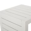 Aluminum Outdoor Side Table, C Shaped End Table, Outside Small Table For Patio - White - Image 11