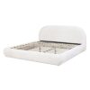 Archie Puffy Grounded - King Upholstered Platform Bed - Almond White - Image 11