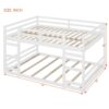 Full Over Full Classic Bunk Bed & Ladder - White - Image 9
