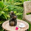 Decorative 3 Tier Water Fountain With Pot Design - Brown - Image 11