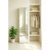 Elise - Slim Modular Wood Closet Cabinet With Mirror In Durable Melamine Construction - White - Image 11