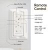 Ceiling Fan With 18W Dimmable Led Light Remote Control 8 Solid Wood Blades For Living Room - Black - Image 9