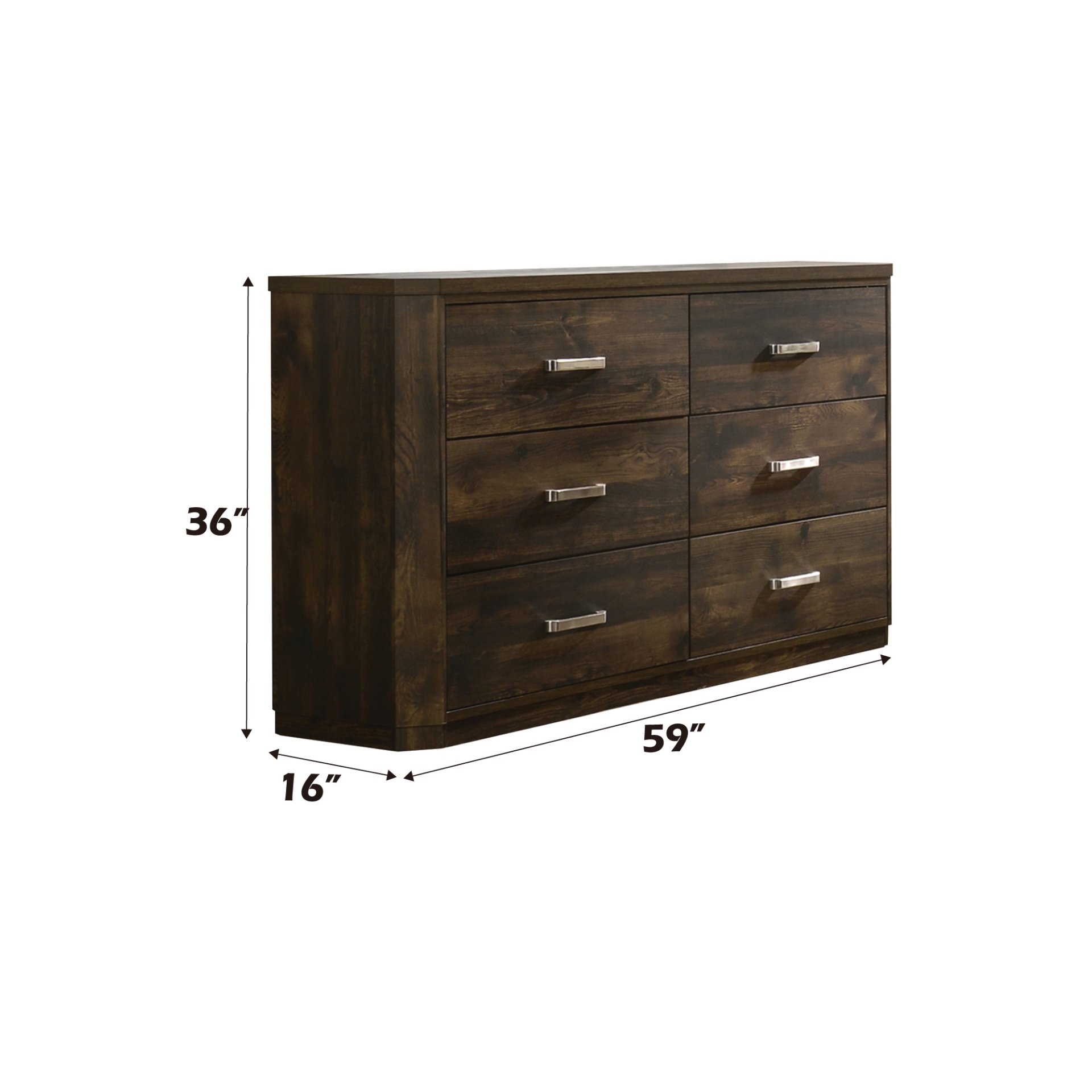 Elettra - Rustic Dresser - Walnut - Image 3