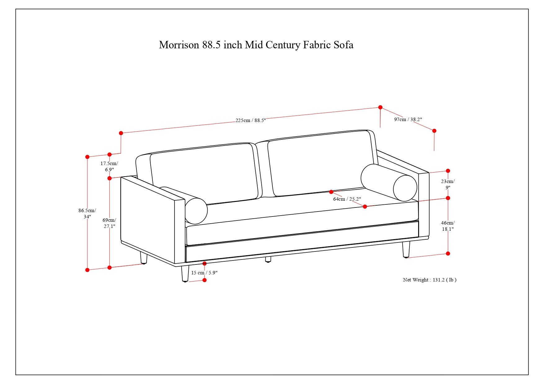 Morrison - Sofa - Charcoal Gray - Image 11