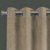 2 Pieces Set, Curtain Panel, Room Darkening, Grommet, Contemporary & Modern - Cream - Image 2