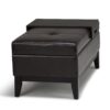 Oregon - Storage Ottoman Bench With Tray - Tanners Brown - Image 3