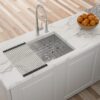 Premium 17" Undermount Sink 16 Gauge Stainless Steel Single Bowl - Black - Image 5