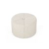 Contemporary Ottoman With Tonal Piping And Button Tuft Design - Beige - Image 6