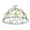 10 Sided Climbing Frame For Outdoor Playground With Colorful Climbing Stones 10Ft Metal Structure - Black / Green - Image 3